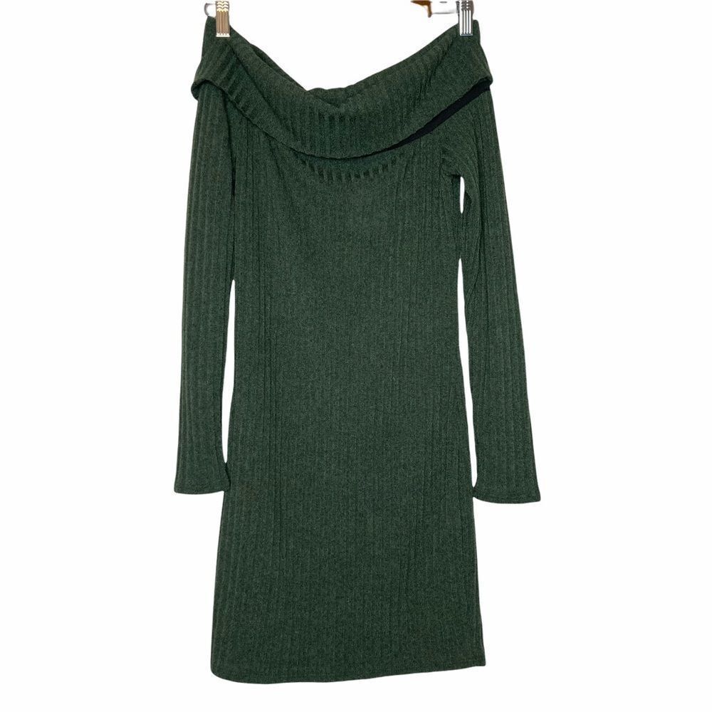 FOREVER 21 | Ribbed Knit Off Shoulder Mini Dress